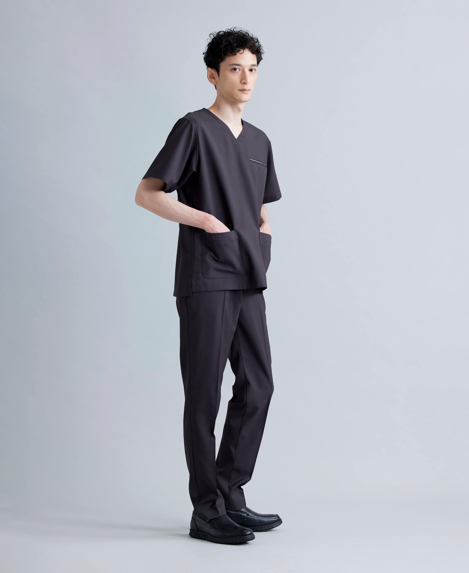 メンズ New ベーシック スクラブシャツ